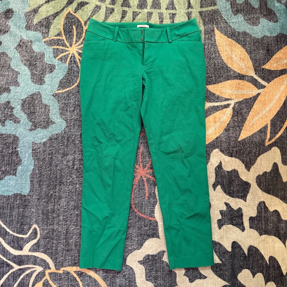 Merona Women's Sz 6 Stretch Extensible Pants Green